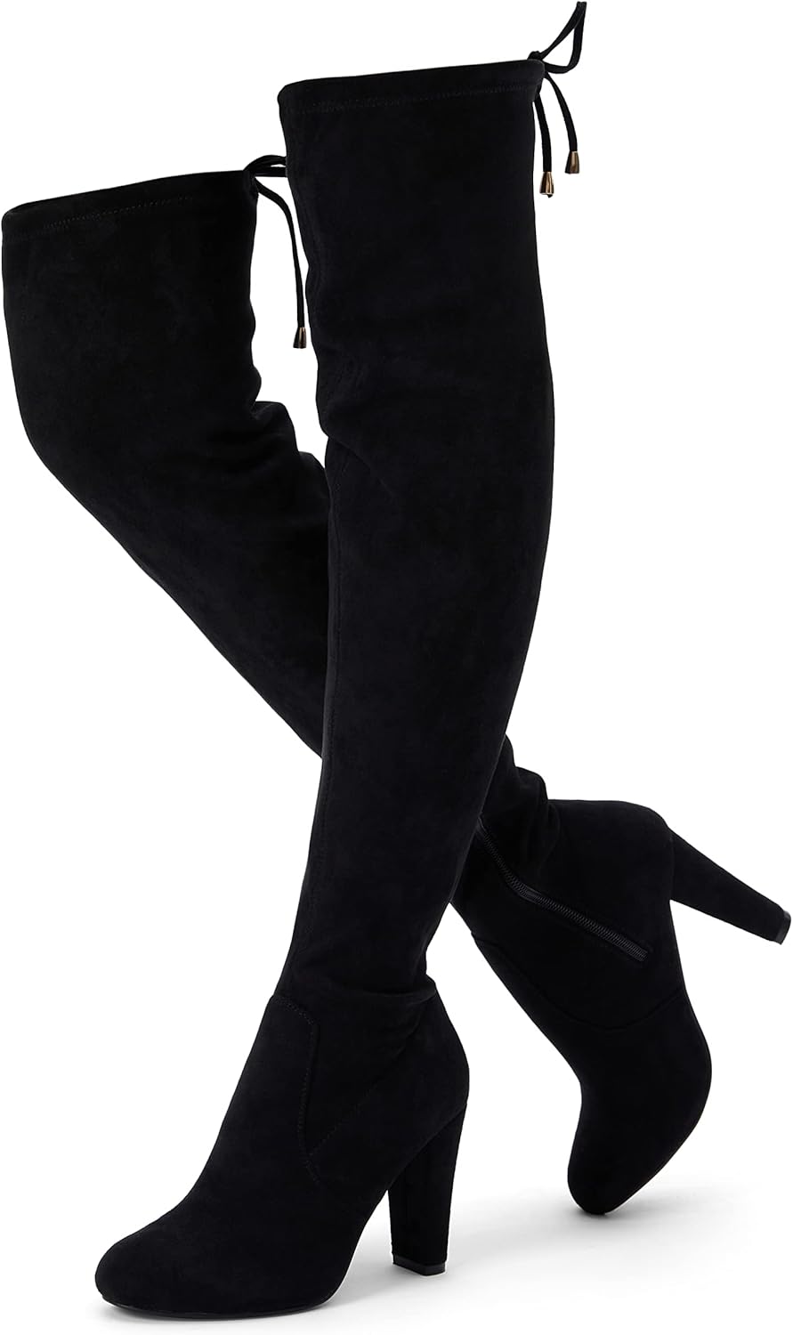 Vepose Womens Thigh High Over The Knee Boots with Zipper