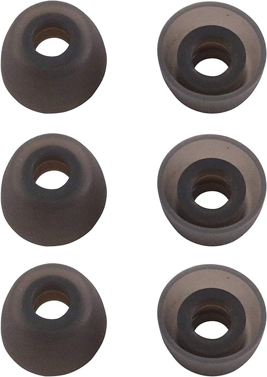 Rayker Soft Silicone Earbud Covers, 3 Pairs, Small (Gray)