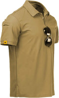 Mens Polo Shirts Short Sleeve Moisture Wicking Golf Polo - Lightweight