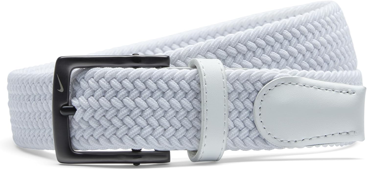 Nike mens Stretch Woven Belt with Custom Fit Technology