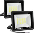Ceena 2 Pack 120W Hardwired LED Flood Light Outdoor - Super Bright