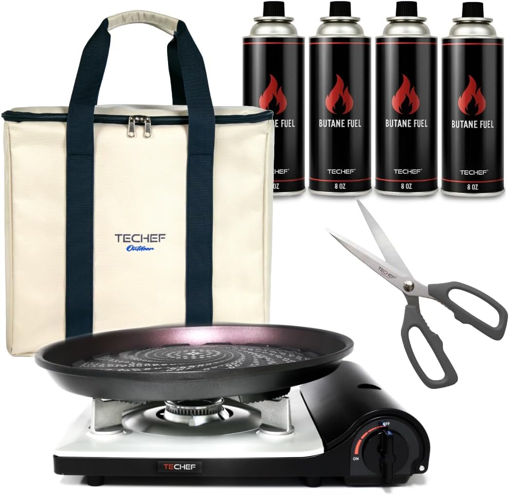 Ultimate KBBQ Set with Grill Pan and Portable Stove for BBQ Lovers