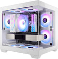 darkFlash ITX PC Case C275P - Compact Dual Tempered Glass Mini Tower
