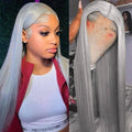 ORIGEN Grey Lace Front Wig 13x4 180% Density 32in - Natural Look