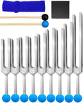 Solfeggio 9-Piece Tuning Fork Set for Healing - Chakra Sound Kit