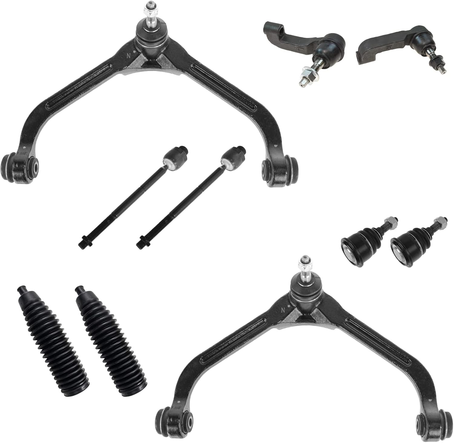 TRQ Front Steering & Suspension Kit for 2002-2004 Jeep Liberty