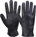 MGGMOKAY Men's Luxury Leather Gloves - Cashmere Lined