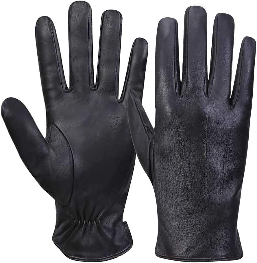 MGGMOKAY Luxury Nappa Leather Gloves - Cashmere Lined