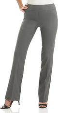 Rekucci Womens Ease into Comfort Bootcut Pant - Smooth Pull-On Fit