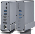SAOSAOLINK USB-C Hub 16-in-1 Docking Station - Dual 4K & 100W PD