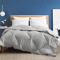 Organic Gray Feathers Down Comforter California King - All Season