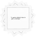 Five Star Funny Wine Quotes Cocktail Napkins - Cloth-Like Disposable