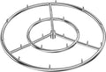 Skyflame 24-In Round Stainless Steel Fire Pit Jet Burner Ring - High