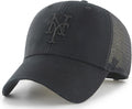 MLB Unisex Black Mesh Trucker Snapback Cap - Adjustable Fit