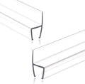 Frameless Shower Door Seal Strip 2 Pack x 78 in H-Type - Leakproof