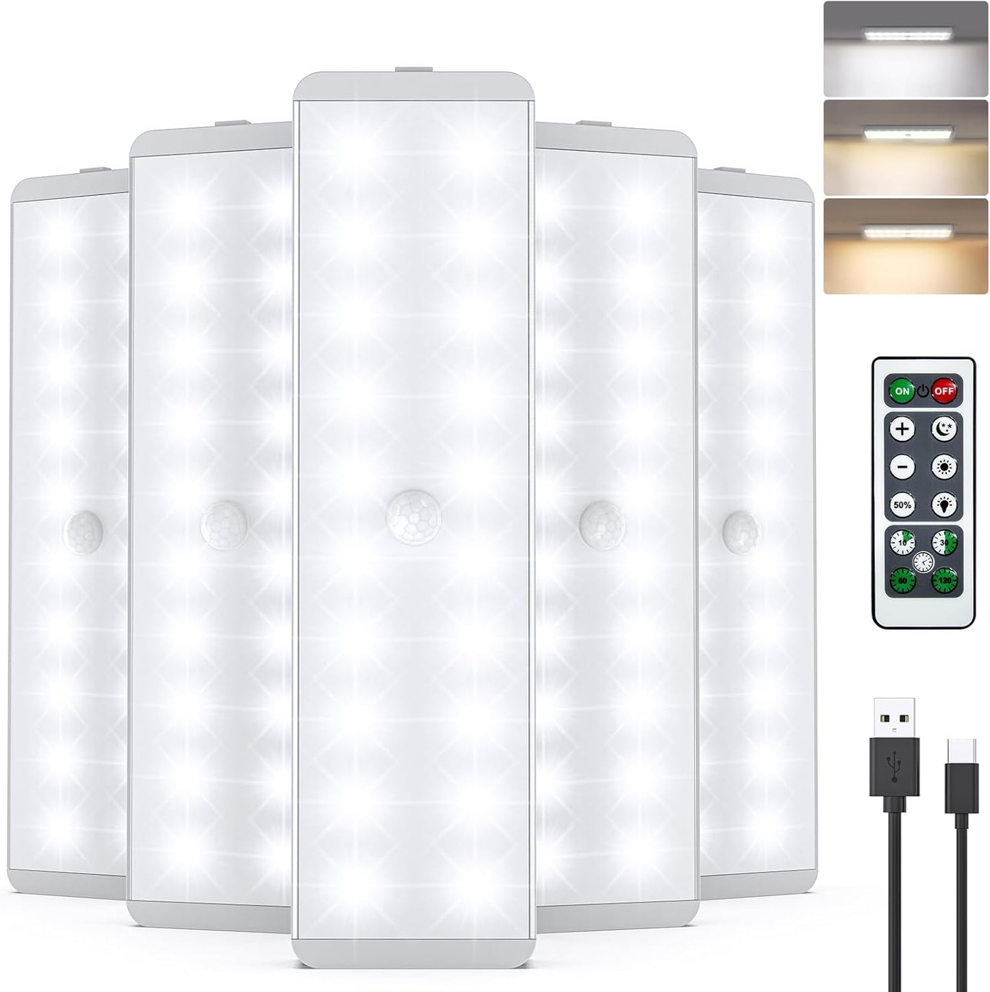 LED Closet Light with Motion Sensor and Remote Control for Easy Use