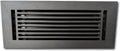 4 x 12 Cast Aluminum Linear Vent Cover with Damper - Carbon Gray