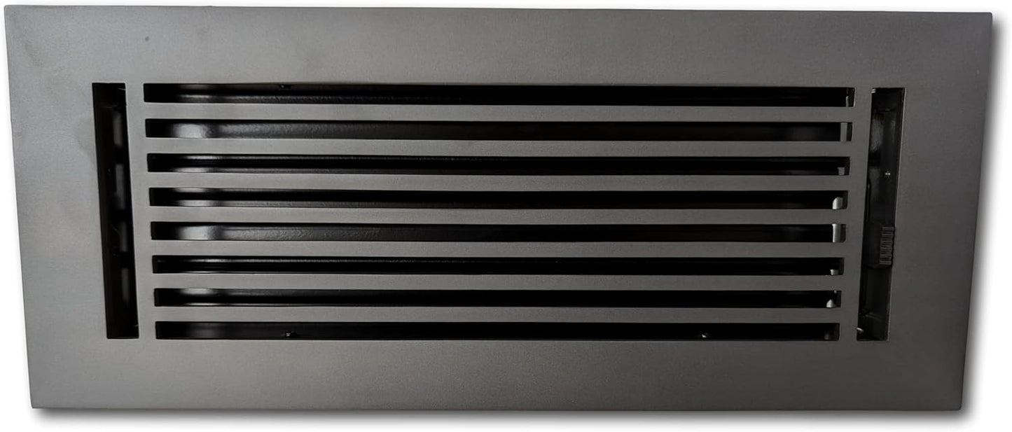 Madelyn Carter 4 x 12 Cast Aluminum Linear Vent Cover - Gray