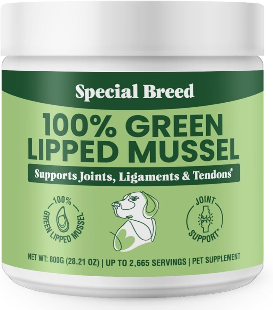 Green Lipped Mussel Powder for Dogs & Cats - Natural Joint Aid