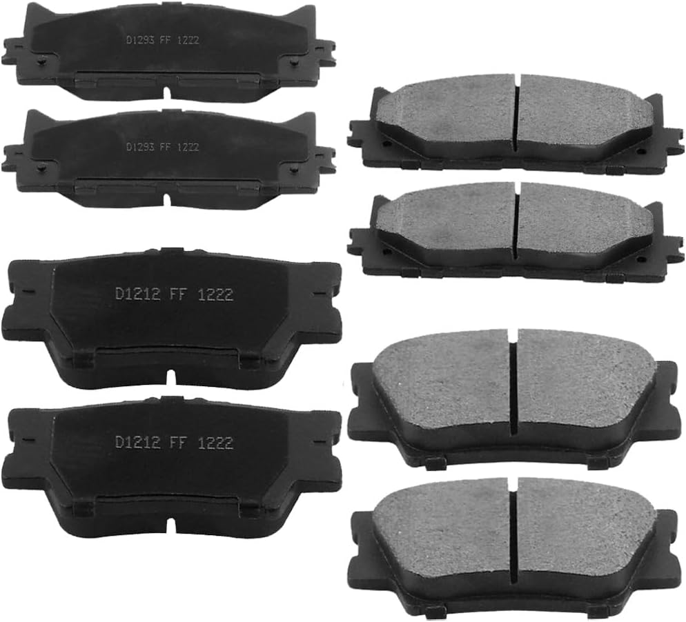 RotoForce 8Pcs Ceramic Brake Pads Set for Toyota & Lexus