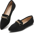 Tilocow Metal Chain Loafers for Women - Stylish and Comfortable Flats