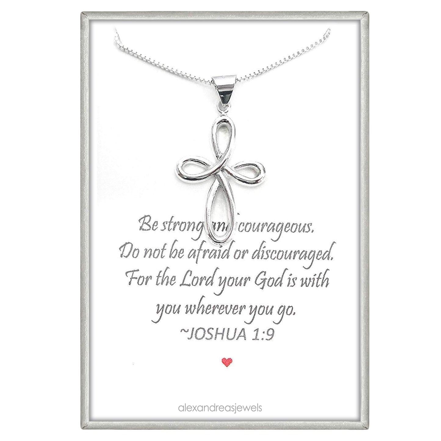 Elegant 925 Sterling Silver Infinity Cross Necklace for Women