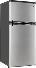 RecPro 4.4 Cu Ft RV Refrigerator - Frost-Free 12V Stainless Steel