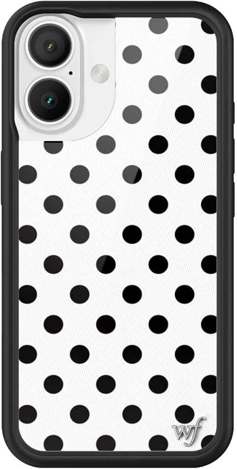 Wildflower Cases iPhone 16 Polka Dot Protective Bumper Case