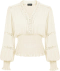 Scarlet Darkness Women's Renaissance Peasant Blouse V (Style XGLD)