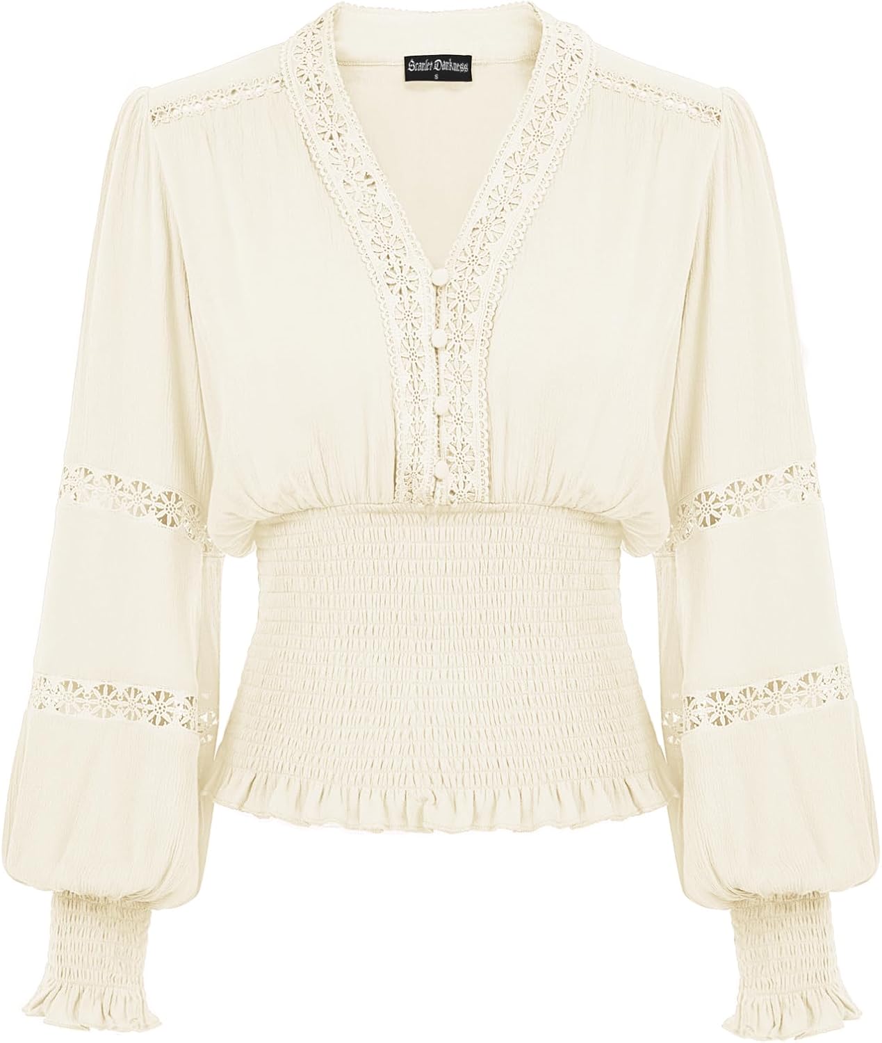 Scarlet Darkness Women's Renaissance Peasant Blouse for Chic Style
