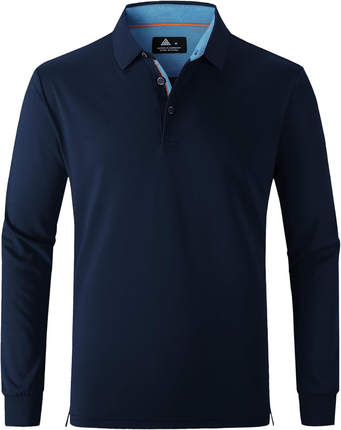 Moisture Wicking Long Sleeve Polo Shirts for Men - Casual Style