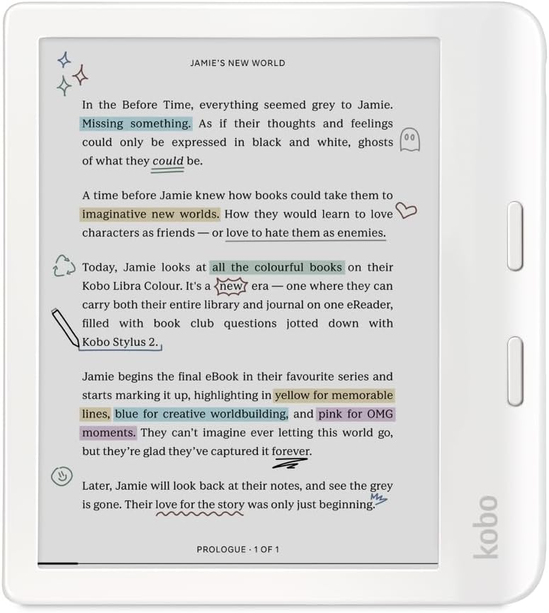 Kobo Libra Colour eReader with 7 Glare-Free E Ink Display