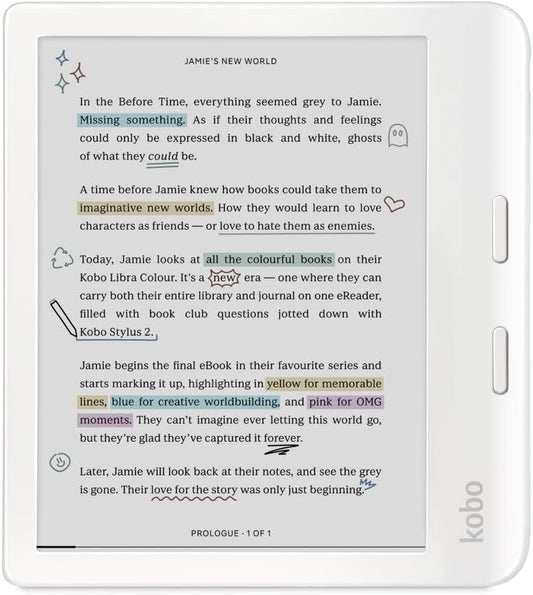 Kobo Libra Colour eReader with 7 Glare-Free E Ink Display