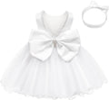 Baby Girls Ruffle Lace Backless Tutu Gown with Headwear - Pageant