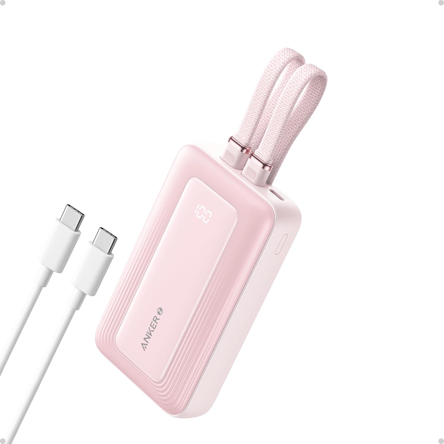 Anker Zolo Power Bank 10,000mAh Fast Charger for iPhone 16/15