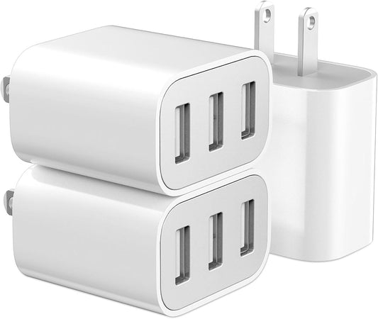 Fast Charging Trio: XIANGHONGYIAN 3-Port USB Wall Charger