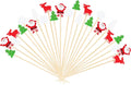 Christmas Cocktail Picks 100pcs - Festive Party Decor