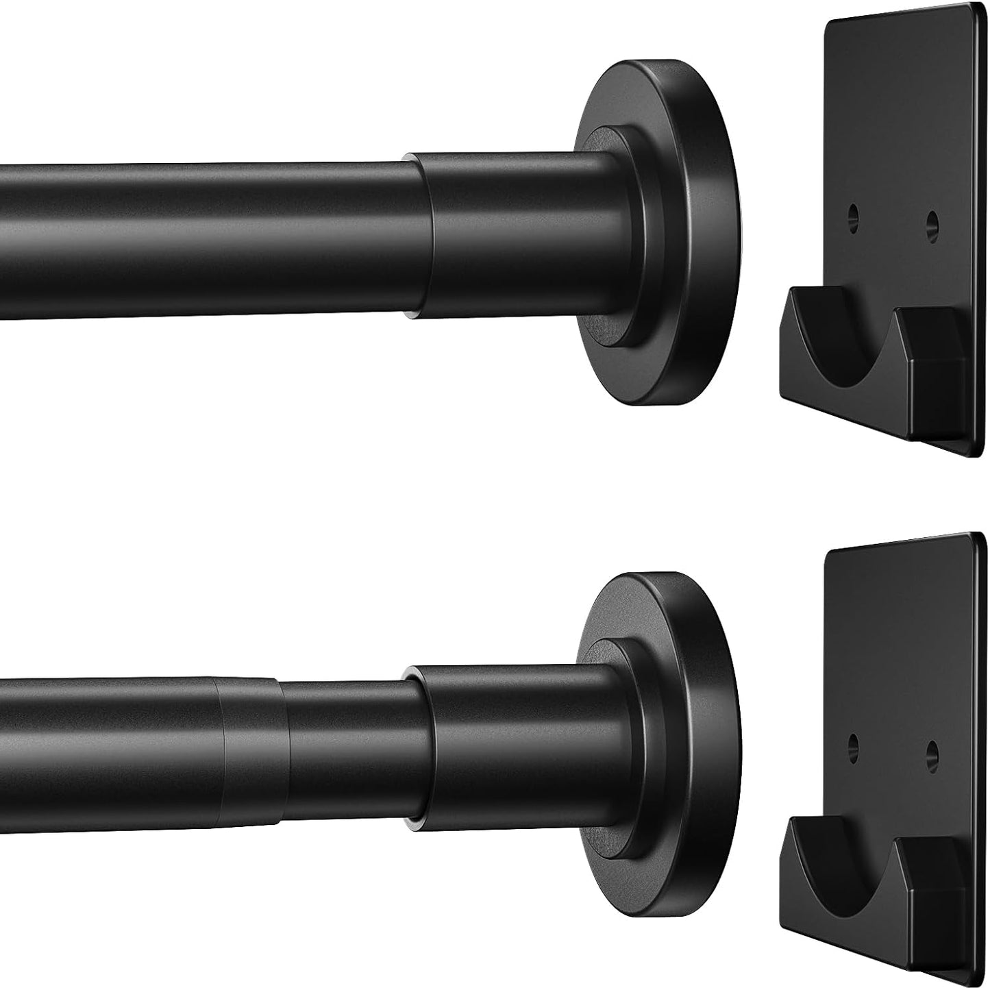 Anti-Slip Matte Black Tension Rod 32-80 - CorkLatta
