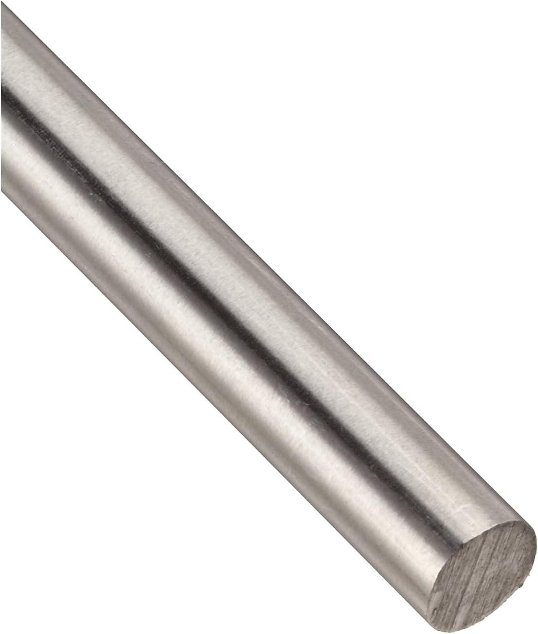 304 Stainless Steel Round Bar, Unpolished Finish, 12 in Length