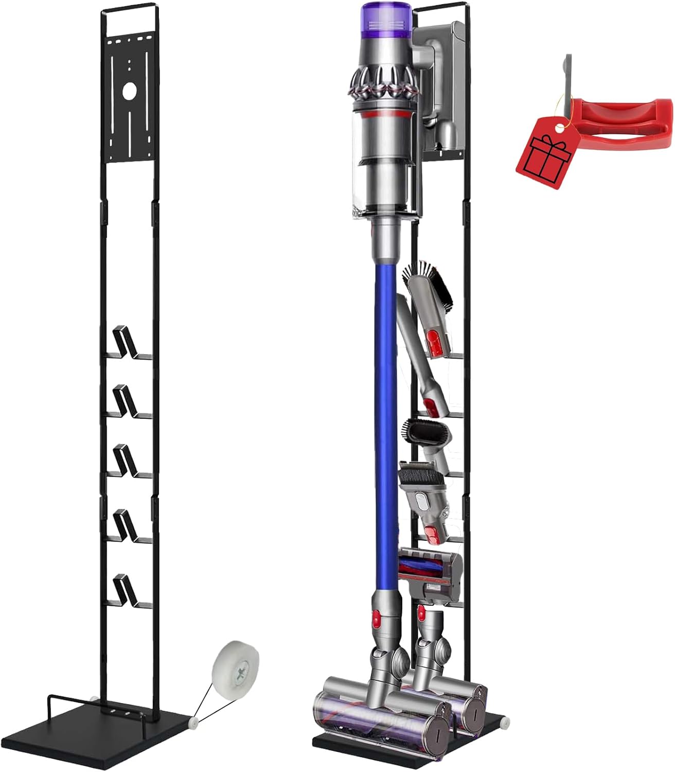 Lasvea Metal Vacuum Stand | Compatible with Dyson Models | Heavy-Duty Storage & Accessory Holder