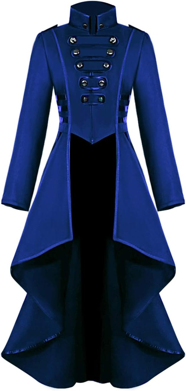 AI'MOURI Renaissance Gothic Tailcoat for Women - Steampunk Style