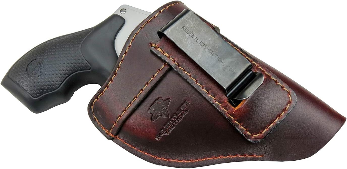 Defender Leather IWB Holster for J Frame Revolvers - USA Made