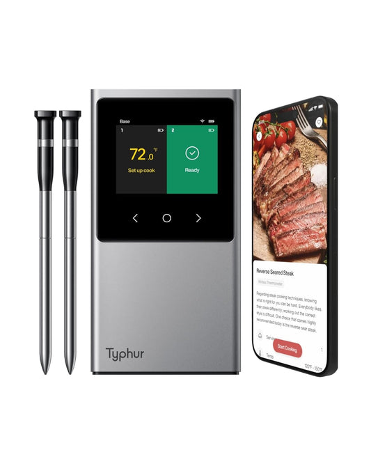 Typhur Smart Meat Thermometer: Wireless, Accurate, Unmatched Range