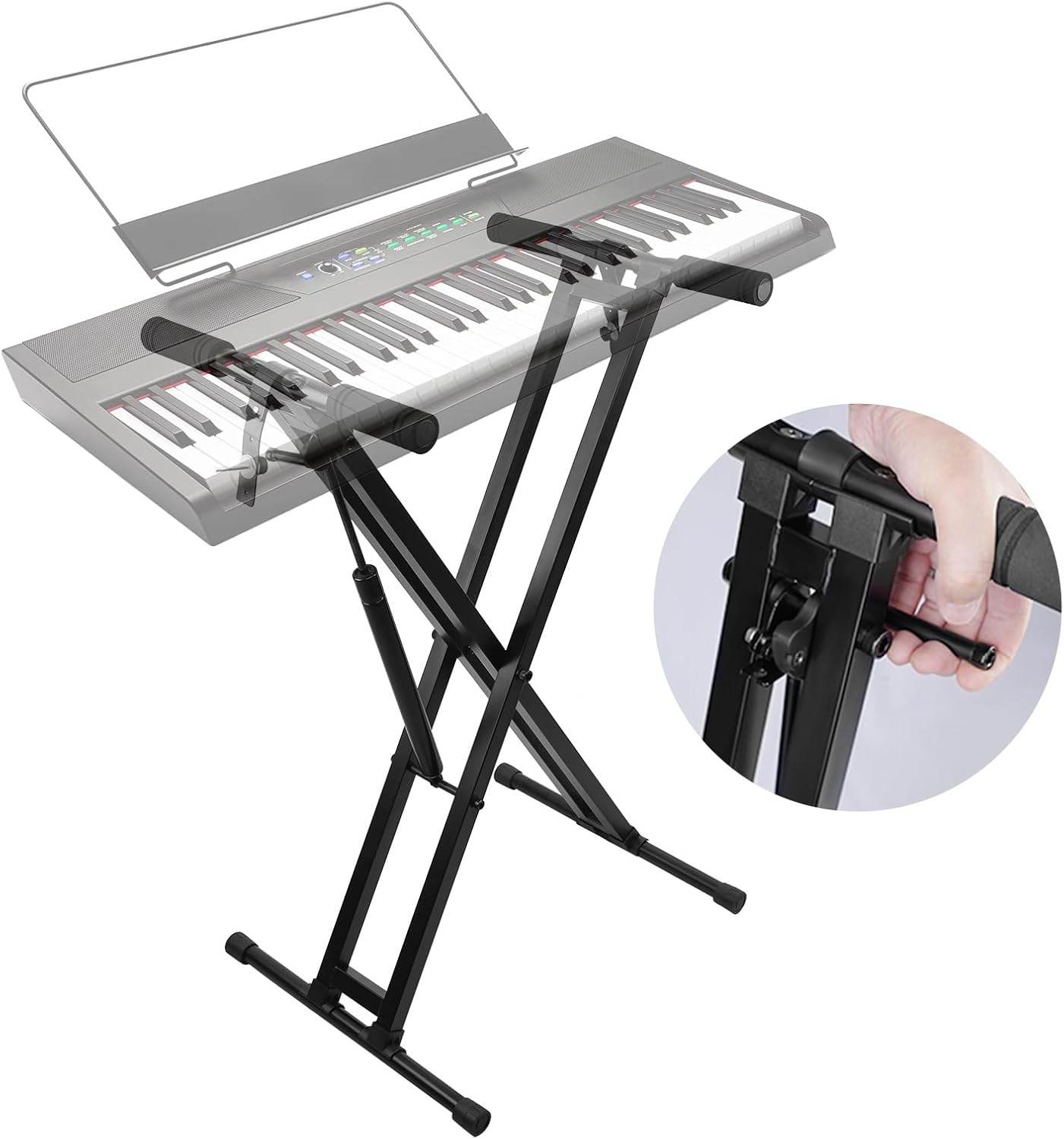 GUITTO Gas Spring Keyboard Stand: Easy Lift