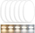 6PK Dimmable 12 in LED Flush Mount Ceiling Light - CCT Selectable