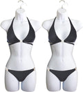 Female Mannequin Hip Long Torso Hollow Back - White Set of 2