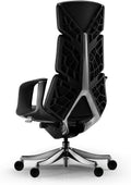 Genuine Leather Executive Office Chair Black - Luxury Modern Desk