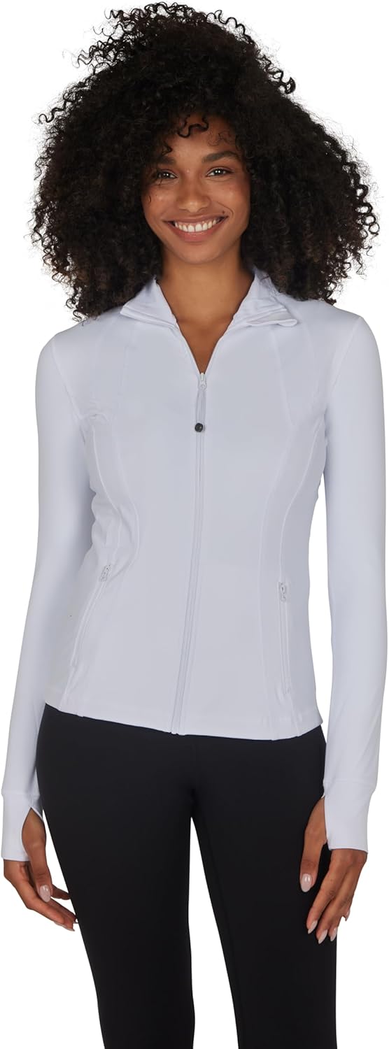 90 Degree By Reflex Full Zip Running Track Jacket for Women