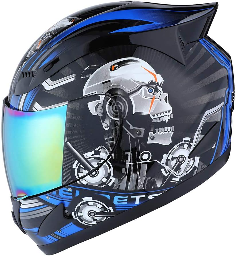 1STORM Motorcycle Full Face Helmet with Aerodynamic Design