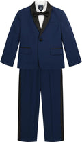 Nautica Boys' 4-Piece Tuxedo Set with Bow Tie - Classic Occasion Wear